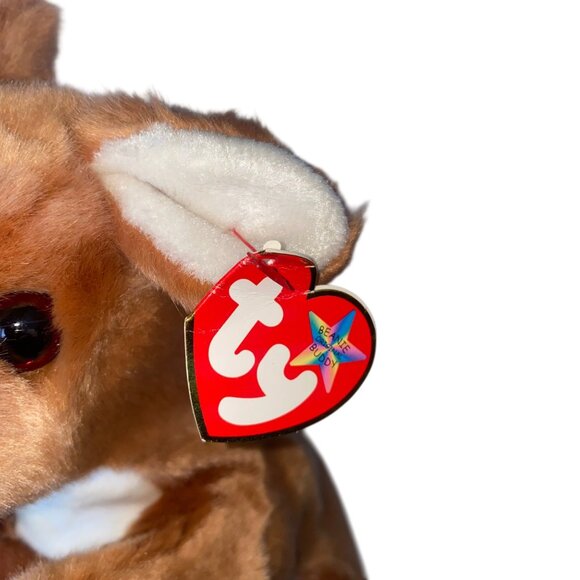 Ty Beanie Buddy 2000 Pouch The Kangaroo Plush Toy w/Baby Joey - Picture 15 of 15